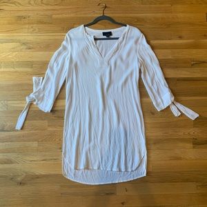 Flowy white tunic dress